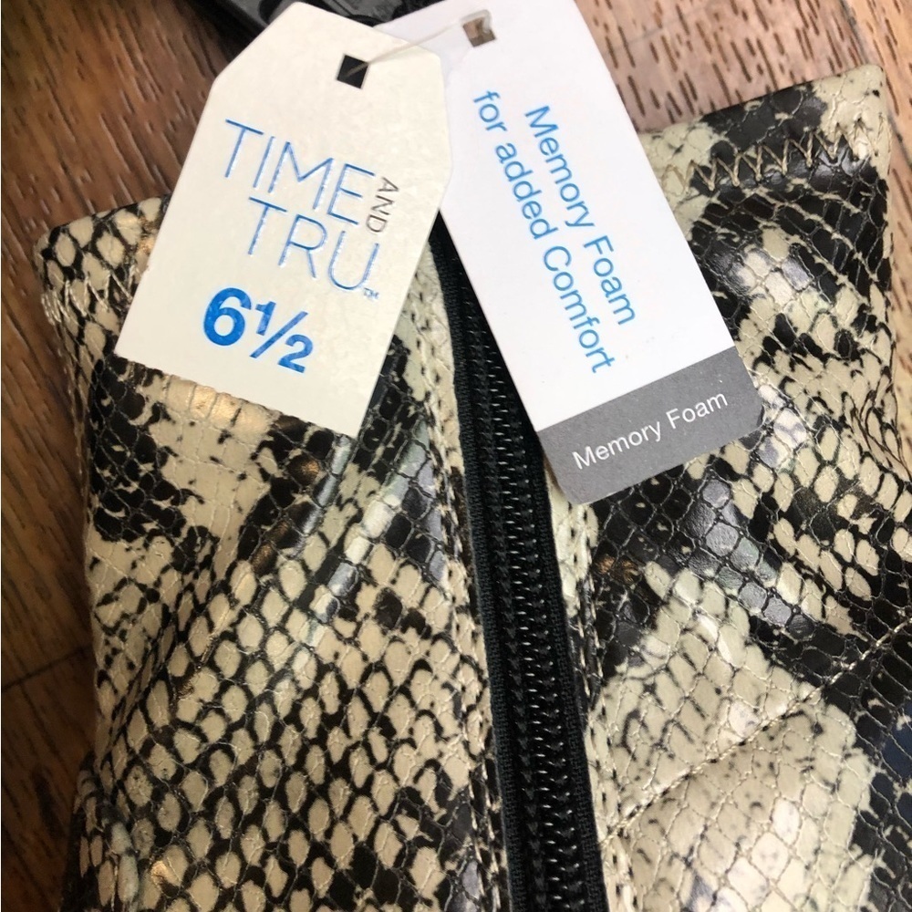 Snakeskin Boots by Time and Tru - Picture 10 of 10